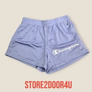 Champion Girl Shorts Essential Mesh Purple- Size L 10/12 Years